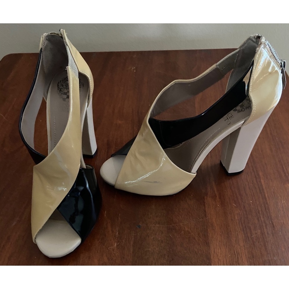 VINCE Camuto Color Block Sandals Heels - Picture 2 of 6